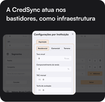 A CredSync atua nos bastidores, como infraestrutura mobile